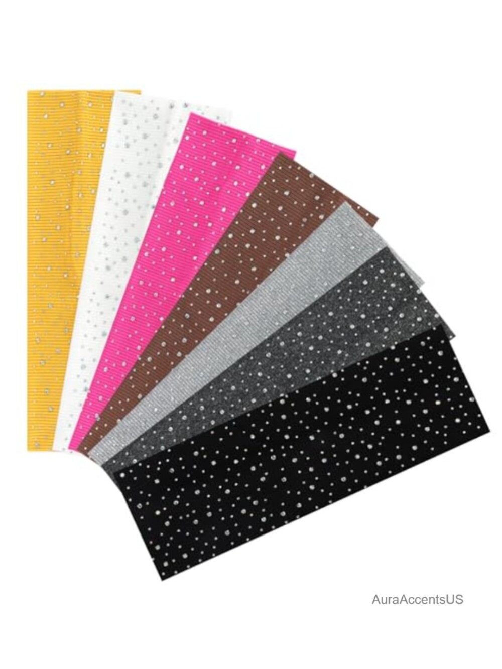 Rhinestone Wide Headbands for Women Non Slip Elastic Head Wraps
